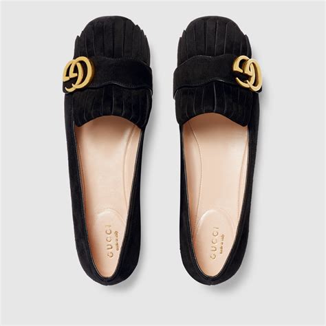 gucci pattern girls ankle strap ballet flats|Gucci Ballet Flats for Girls .